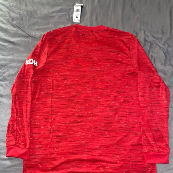 Adidas 20-21 Manchester United Home Long Sleeve - Picture 3 of 3